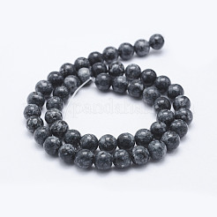 Нити бусин из натуральной окрашенной кунжутной яшмы&nbsp;G-E443-A08