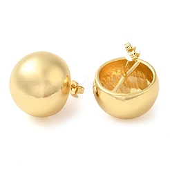 Серьги-гвоздики из латуни с реечным покрытием&nbsp;EJEW-M225-04G