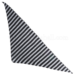 Полиэстеровый полосатый трикотажный шарф-треугольник для женщин&nbsp;AJEW-WH20070-106A