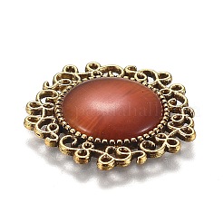 Полые ретро пластиковые кабошоны имитация кошачьего глаза&nbsp;KK-Z004-01G-AG