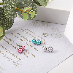 100 шт. фурнитура для сережек-гвоздиков из нержавеющей стали 304&nbsp;STAS-TAG0001-16