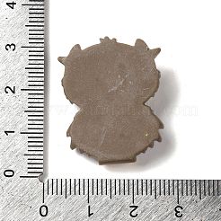 Кабошоны из непрозрачной смолы с изображением мультяшного племени&nbsp;RESI-M043-01A