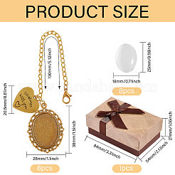 Наборы для самостоятельного изготовления овальной подвески в виде шляпы бакалавра из сплава&nbsp;HJEW-GL00019