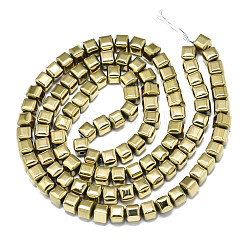 Гальванизировать немагнитных синтетический гематит бисер пряди&nbsp;G-S352-78