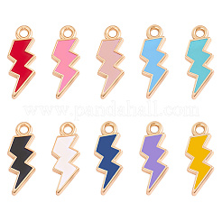 60шт 10 цвета сплава эмалевые подвески&nbsp;ENAM-SC0006-77