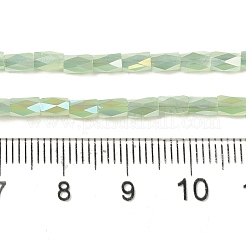 Стеклянные бусины с гальваническим покрытием &nbsp;GLAA-P068-AB07