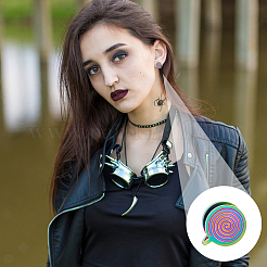 10 шт. серьги-манжеты Vortex из нержавеющей стали 304&nbsp;EJEW-UN0002-76MC