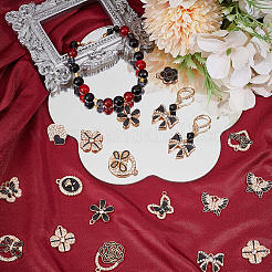 48шт 12 стиля подвески из сплава с эмалью&nbsp;ALRI-SC0001-50