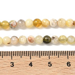 Природные желтые опал бусины пряди&nbsp;G-I213-18-4mm