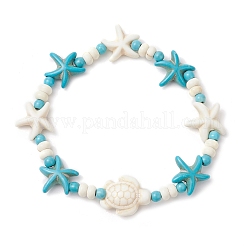 2шт. синтетические бирюзовые бусины&nbsp;BJEW-JB12018