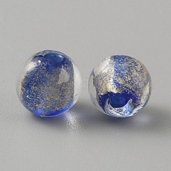 Бусины ручной работы бусины золотого песка&nbsp;LAMP-WH0011-03A-01