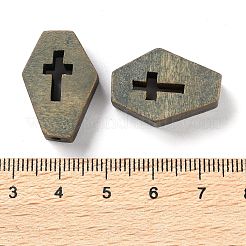 Печатные деревянные бусины&nbsp;WOOD-Z002-15D