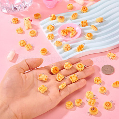 42 шт. подвески из смолы с имитацией хлеба в 14 стилях&nbsp;FIND-TA0008-49