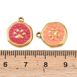 Подвески из нержавеющей стали 304 с эмалью&nbsp;STAS-P425-01G-13