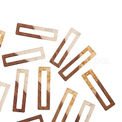 Большие подвески из смолы и дерева&nbsp;RESI-CJ0001-20