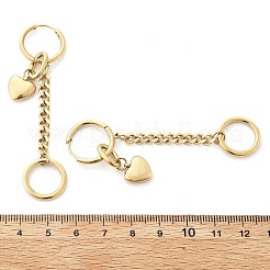 Серьги-кольца из нержавеющей стали 304&nbsp;EJEW-V016-04G