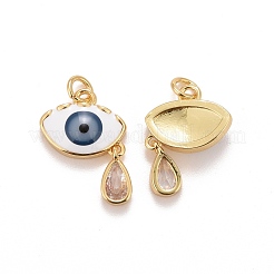 Стойки обшивки латунь микро проложить Циркон подвеску&nbsp;KK-I689-17G