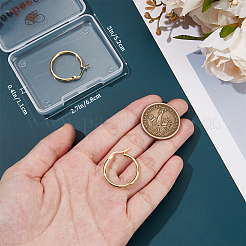 1 пара 925 серег-колец из стерлингового серебра для женщин&nbsp;EJEW-BBC0001-62