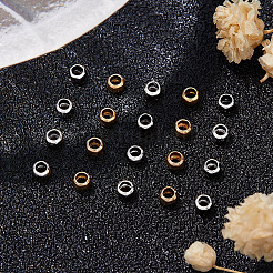 500 шт. 2 цвета 316 хирургическая нержавеющая сталь рондель обжимные бусины&nbsp;STAS-BBC0008-72