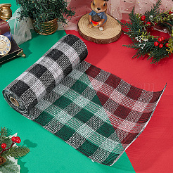 Полиэстеровая декоративная сетчатая лента для елок&nbsp;SIL-WH20025-050B