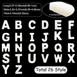 26 шт. 26 стиля подвески-буквы из натуральной пресноводной ракушки&nbsp;BSHE-YW0001-15