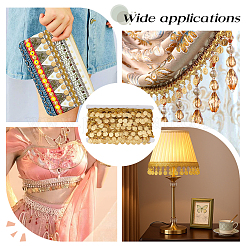 Лента из полиэфирного кружева с бахромой&nbsp;OCOR-WH0112-016A