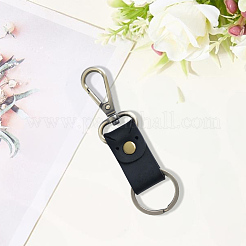 Брелоки из коровьей кожи и сплава&nbsp;KEYC-WH20005-24C