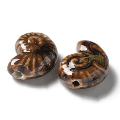 Фарфоровые бусины ручной работы&nbsp;PORC-L080-F08