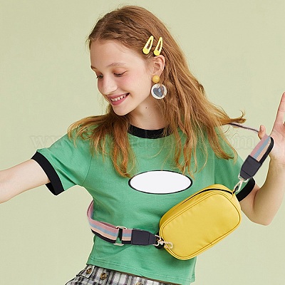 Лямки для сумки с узором в полоску из полиэстера&nbsp;FIND-WH0001-38A-1