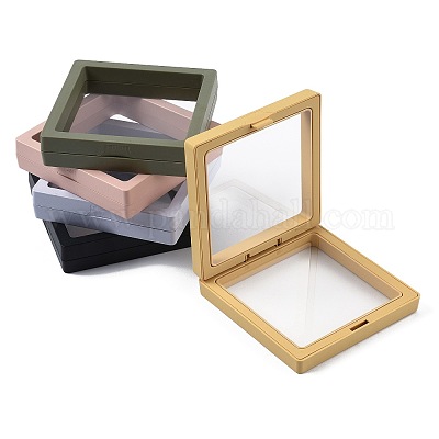 5 шт. квадратная прозрачная полиэтиленовая тонкая пленка подвесная коробка для ювелирных изделий&nbsp;CON-FS0001-19D-1