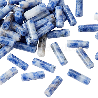 2 нити натуральных точечных синих яшмовых бусин&nbsp;G-OC0001-87-1