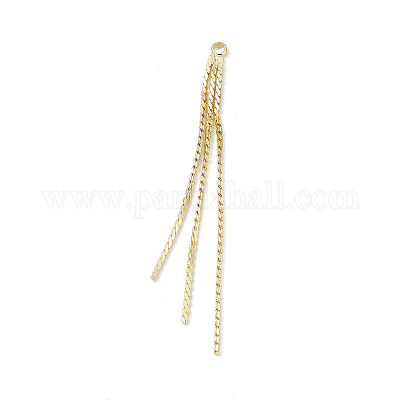 Латунные змеевидные цепи кисточки большие подвески&nbsp;LS-KK-P227-05G-1