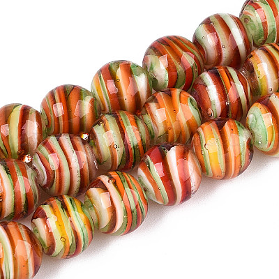 Бусы лэмпворк ручной работы&nbsp;LAMP-T023-30D-1