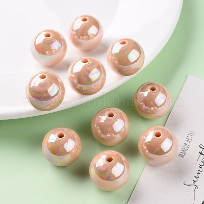 Непрозрачные акриловые бусины MACR-S370-D20mm-34-1