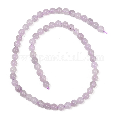 Нити бусин из натурального лавандового аметиста&nbsp;G-Z136-A01-6mm-1