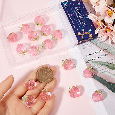 20шт подвески из прозрачной смолы RESI-SC0005-68-1