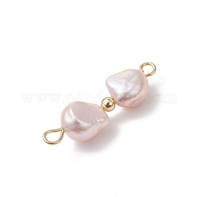 Натуральные жемчужные подвески-коннекторы в виде картофеля&nbsp;PALLOY-JF04902-1