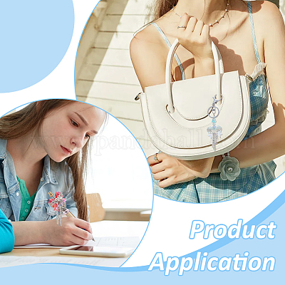 6шт 6 цвета смоляные бусины со стразами&nbsp;RB-PH0001-74-1