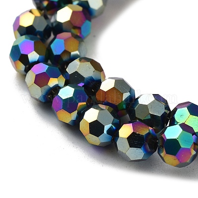 Гальванические стеклянные бусины&nbsp;EGLA-R042-6mm-04-1