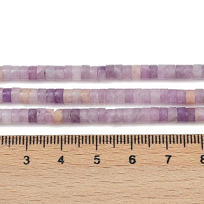 Натуральный лепидолит / пурпурный слюдяный камень бисер пряди&nbsp;G-H230-80-1