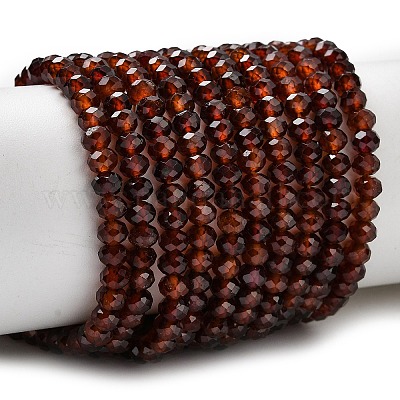 Гранат природный бисер нитей&nbsp;G-D347-B09-1