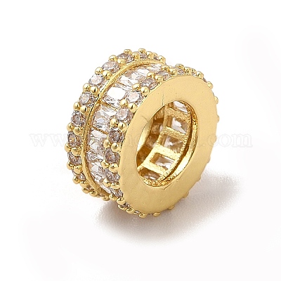 Стойки обшивки латунь кубического циркония европейский шариков KK-G458-15G-1