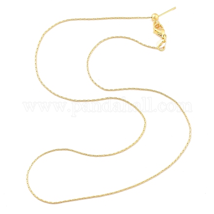 Регулируемые слайдер латунные бостонские звенья цепи ожерелья для мужчин и женщин NJEW-G160-12G-1