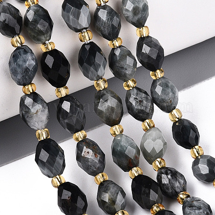 Натуральный орлиный глаз бусы&nbsp;G-N342-53-8x6-03-1