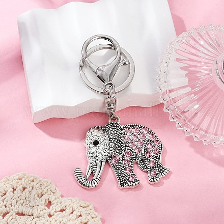 Сплав горный хрусталь брелок&nbsp;KEYC-YW00178-04-1