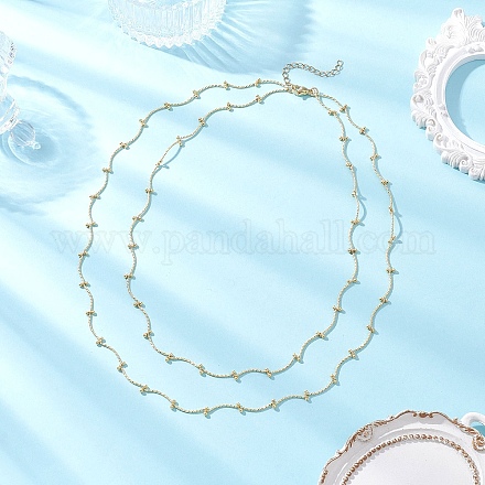 Латунные двухслойные ожерелья NJEW-JN05388-1