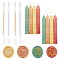 DIY Stamp Making Kits, Including Sealing Wax Sticks, Plastic Glisten Gel Pen, Mixed Color, Sealing Wax Sticks: 8pcs