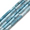 Natural Gemstone Beads Strands, Imitation Larimar, Dyed, Column, Sky Blue, 13x4mm, Hole: 1mm, about 29pcs/strand, 15.08 inch(38.3cm)