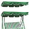 Oxford Cloth Fabric, Swing Cover Accessories, Green, 2490x1850x180mm