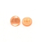 Resin Buttons, 1-Hole, Flat Round, PeachPuff, 10~11x5~6mm, Hole: 1.5mm